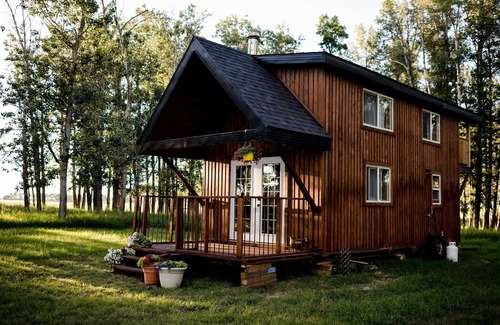Calgary-Edmonton Corridor Cabin | Unique western style cabin surrounded by nature in a bison pasture 🦬