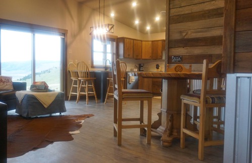 Glacier Country Cabin | Upscale cabin, 10000 acre cattle ranch. Views, abundant wildlife & hiking.