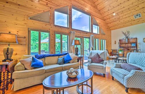 Payson House | Log Cabin in Payson with Deck, Mtn and Creek Views