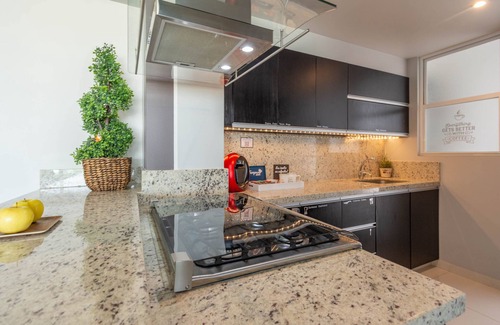 San Andres Cholula Apartment | Verde Turquesa Luxury Apartment with pool for your rest