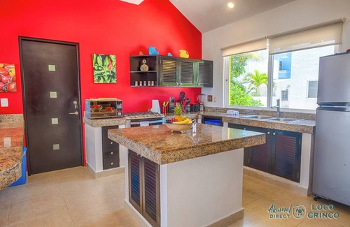 Akumal Villa | Vibrant and colorful ocean side villa with pool, AC and much more!