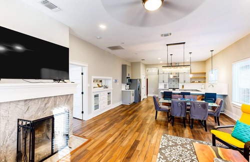 Mahncke Park House | Vibrant getaway with large yard, furnished patio, W/D, & game room - near parks