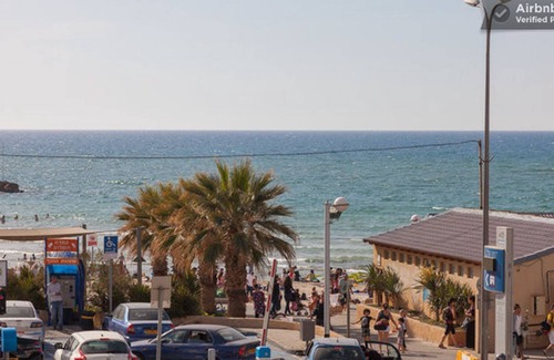 Old North Apartment | VIEW ON THE SEA! 100 METERS FROM BEACHES MEZIZIM, HILTON & PORT (HANAMAL)