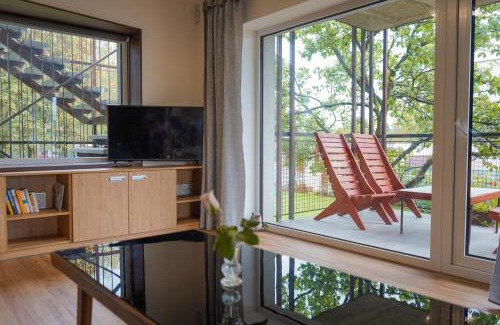 Hradec Kralove Apartment | Vila Věkoše - apartmán s terasou a zahradou