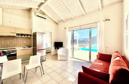 Vassiliki Villa | Villa 2 level, Get a 10%-25% discount ,Seafront lovely villa with private pool.