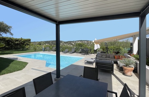 Saint-Gely-du-Fesc Villa | Villa 8 pers, garden, swimming pool, magnificent view, calm,
