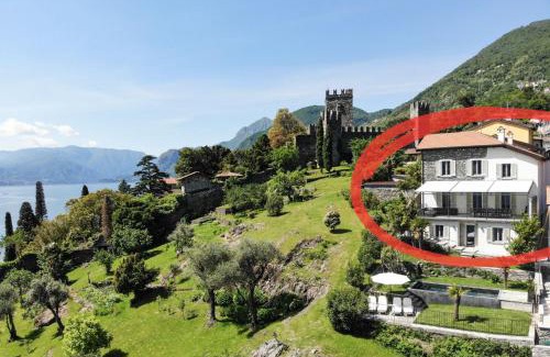 Santa Maria - Rezzonico House | Villa al Castello - Pool - direkte Seefront - 12 Gäste - 4SZ - 4 Bäder