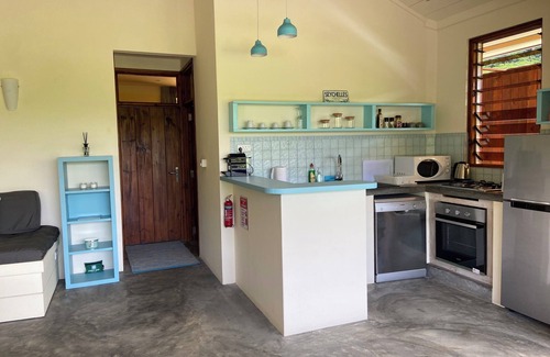 Mahe Island House | Villa Apartment 1A with tropical garden view,quiet location, 3 min. to the beach