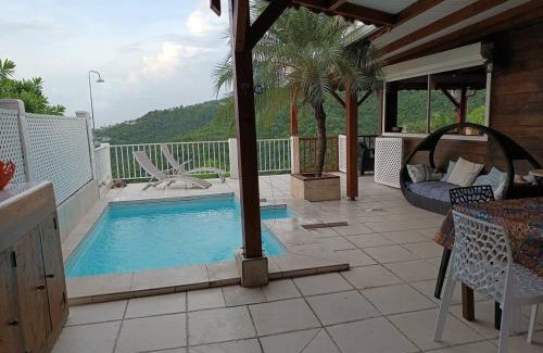 Marigot Villa | Villa avec vue sur mer à Vieux Habitants, piscine