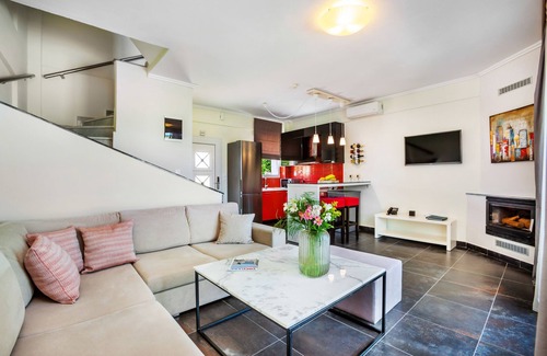Pallini Villa | Villa Grande, luxury, heated pool, jacuzzi, excellence