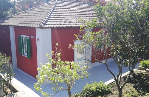 Capo Peloro Villa | Villa Labruto - Earth room with private garden, courtyard and parking