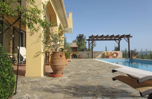 Mousata Villa | Villa Magdalani a Family Villa with Private Pool, Sea and Mountain Views.