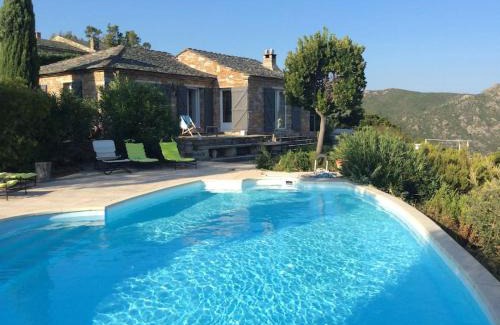 Saint-Florent Villa | Villa prestige Saint Florent- Piscine avc vue mer