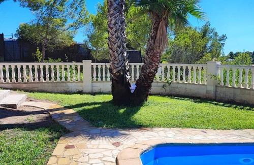 Cunit Villa | Villa Recuerdo - Spanish villa with sea view and pool - 8 min. to the beach