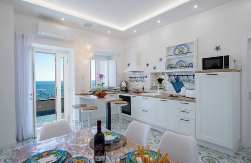 Praiano Villa | Villa Teresea: 3BR/3BA + Garden Just steps from the beach-On the Main Road