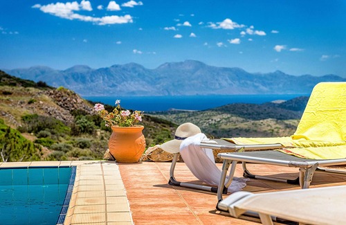 Vrouhas Villa | Villa Thea located in unique area with view to Spinalonga and private pool