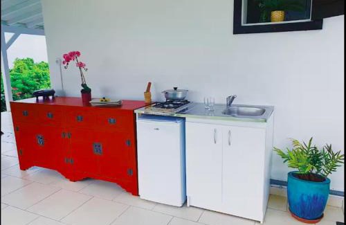 Sainte-Anne Apartment | Villa Tropicale - avec vue et jardin exotique