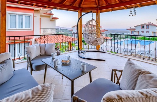 Faralya Villa | Villa with Shared Pool and Sea View in Seydikemer