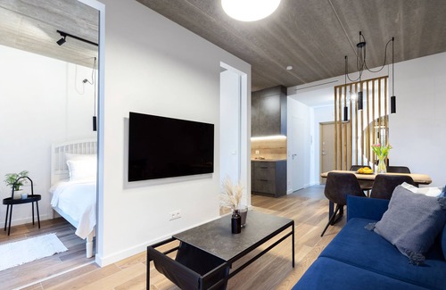 Business District Apartment | Vilnius Downtown Studio with Free Parking & WiFi - Ideal for Business or Couples