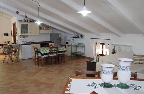 Frontone Apartment | Viti Attic - A glimpse of Frontone Castle