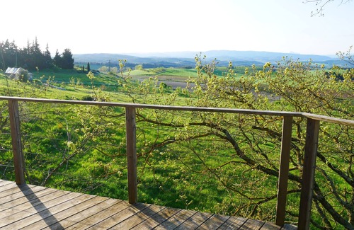 Villarzel-du-Razes Cabin | Wake up to stunning views of the Pyrenees from our cosy glamping forge.