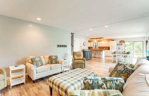 Montague House | Walk to Semi-Private Beach: Lake Michigan Getaway