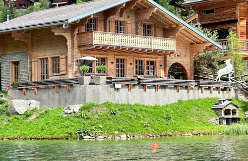 Champex-Lac Villa | Waterfront chalet/villa with breathtaking views of the lake and mountains