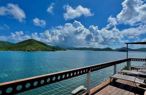 Estate Emmaus Villa | Waterfront Simple Luxury in Coral Bay with Endless Blue Views from Every Room