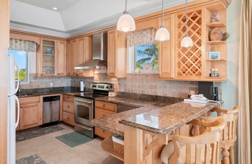 George Town Villa | Waterfront Villa with Dock, Walk to Beach Club & Rusty Anchor Rest. 3b/r 3.5b/a