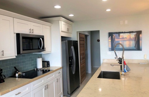 Estate Golden Rock Condo | WE SHELL SEA - 2 bed/2 bath beachfront condo- beach and pool.