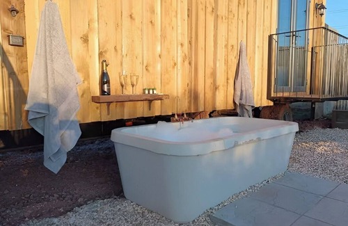 Clyst Saint Lawrence Cabin | Whimple Shepherd Hut, Sleeps 2, Wood Fire & Garden