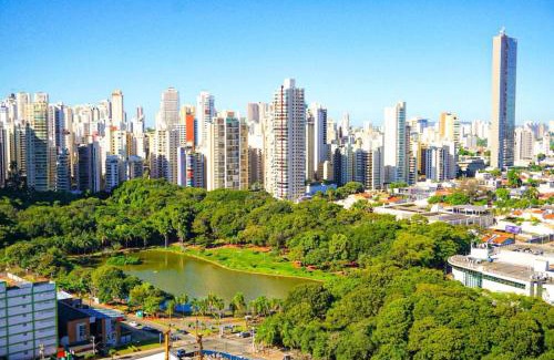 Setor Bueno Apartment | WLK26 - Flat Vista para Parque Cozinha Completa