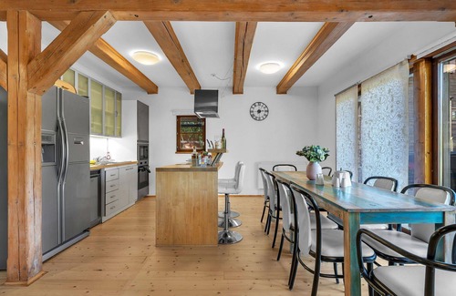 Dolni Branna House | Wonderful private villa for 10 people with WIFI, hot tub, TV, terrace and pets allowed