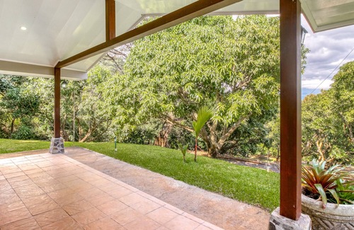 Santa Eulalia Cabin | Wonderful ground-level cabin with gardens, terrace, and shared pool!