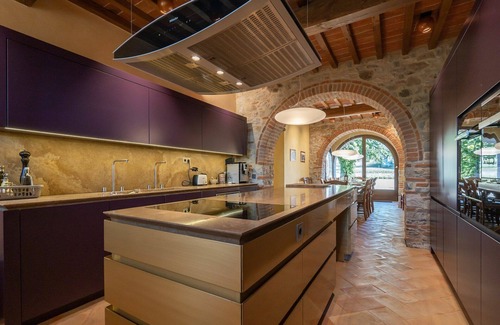 Bucine Villa | Wonderful private villa for 12 people with WIFI, A/C, private pool, TV, patio and panoramic view