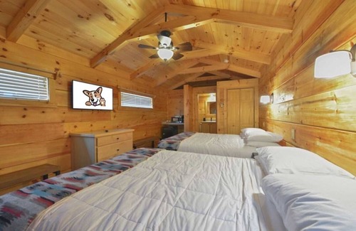 Bryan Cabin | Your Home Away From Home! Patio, Outdoor Pool, Pets are Allowed Here!