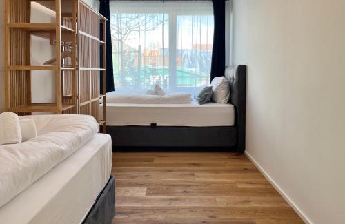 Furstenfeldbruck District Apartment | YUVA HOMES Germering - 100m2 - nahe München - 2 Bäder - Garten&Terrasse - S-Bahn
