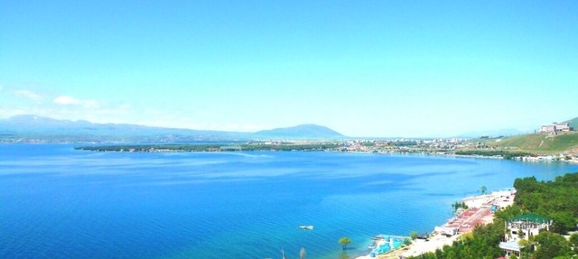 Golden rest on the Sevan peninsula