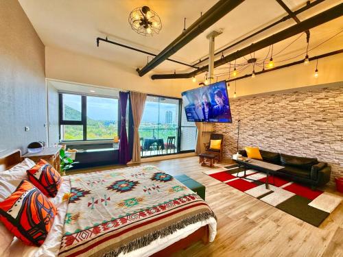 宜蘭頭城A Happy Birthday 私人溫泉 海景 蘭陽夜景大陽台無邊際泳池