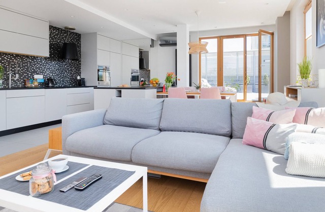 Żołnierzy I Armii Wojska Polskiego 10/25 in Gdynia | Terrace, jacuzzi, parking & 2 bedrooms