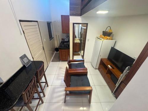 03 Kitnet próximo da praia com ar-condicionado