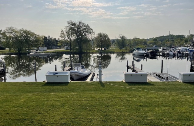 0n the river near the bridge. July and August are weekly rentals