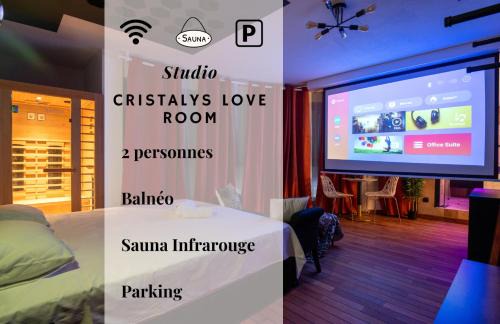 120 - Cristalys Love Room- Balnéo-Sauna infrarouge