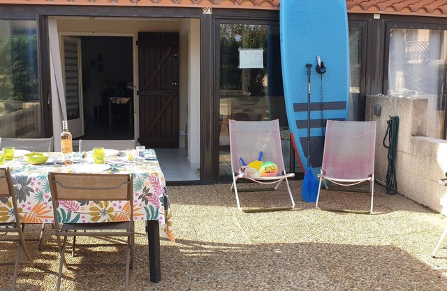 2-room apartment + air-conditioned cabin on garden level
