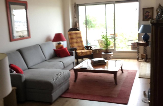 2-room apartment on a high floor overlooking all of Paris with sunny balcony. Buttes Chaumont