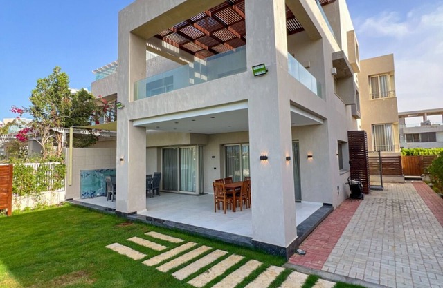 3-bedroom chalet in enchanting Al Alamein Hacienda Bay Matrouh with AC