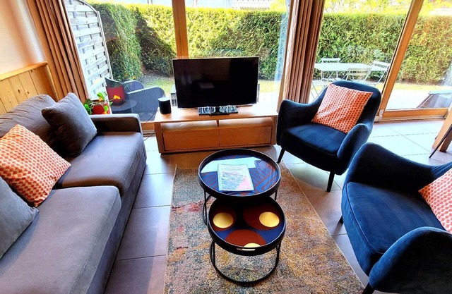 3-room duplex apartment near slopes, garden, terrace, Wi-Fi, covered parking