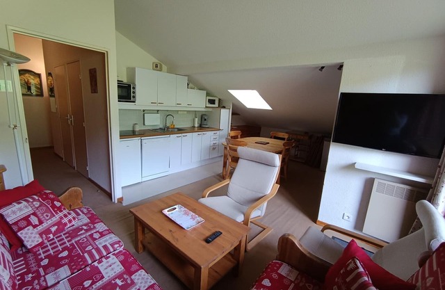 3 rooms + mountain area, ski-in/ski-out, 8 people, pets allowed