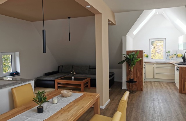 5 minutes from the highway is this quiet new family apartment