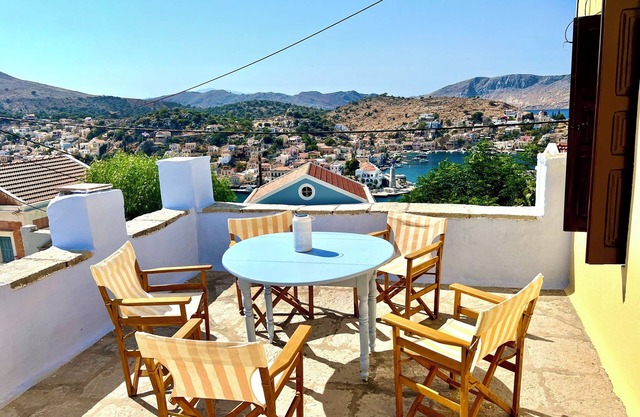 A 2 bedroom house fully equipped for long or short term rentals rooted in Symi.